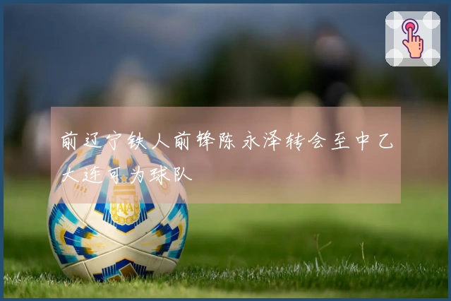 前辽宁铁人前锋陈永泽转会至中乙大连可为球队